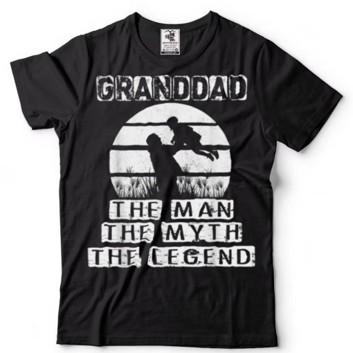 Mens Fathers Day Gift Tee   Granddad The Man The Myth Legend T Shirt