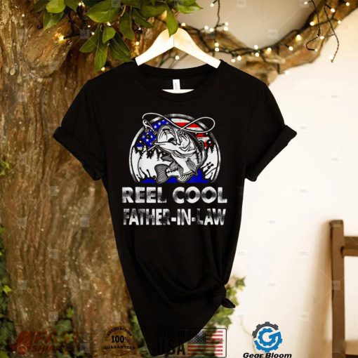 Mens Fathers Day Gift Tee Reel Cool Father In Law Fishing T Shirt