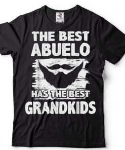 Mens Fathers Day Tee For Papa Best Abuelo Has Best Grandkids T Shirt