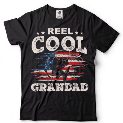 Mens Gift For Fathers Day Tee   Fishing Reel Cool Grandad T Shirt