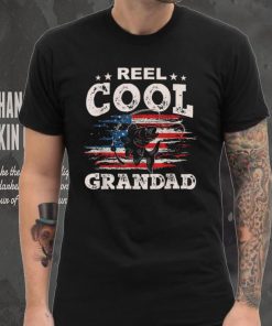 Mens Gift For Fathers Day Tee Fishing Reel Cool Grandad T Shirt