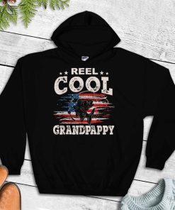 Mens Gift For Fathers Day Tee   Fishing Reel Cool Grandpappy T Shirt