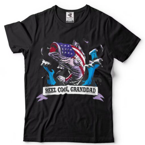 Mens Mens Reel Cool Granddad Fathers Day Reel Fishing Granddaddy T Shirt