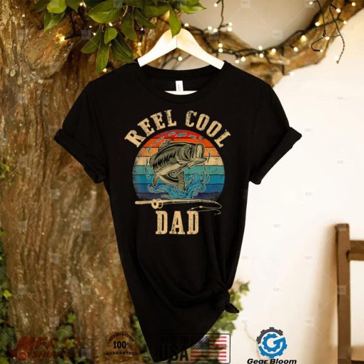 Mens Reel Cool Dad Fisherman Father’s Day Fishing T Shirt