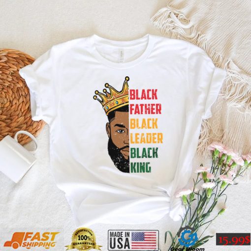 Mens Strong Black King African American Natural Afro T Shirt