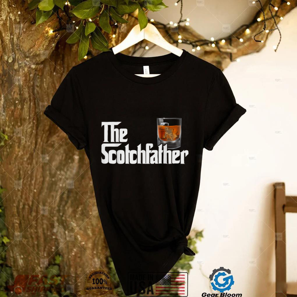 Mens The Scotchfather Scotch Father Dad Father's Day T Shirt