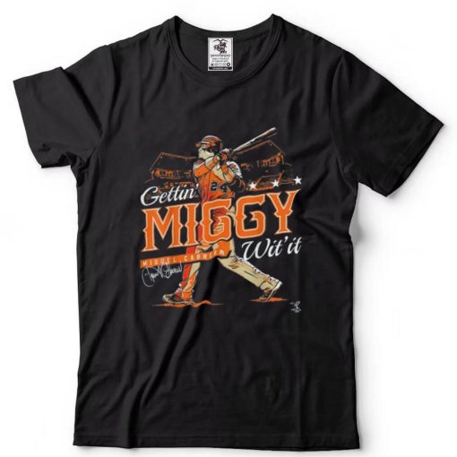 Miguel Cabrera Gettin’ Miggy With It Camiseta Funny Detroit Tigers T Shirt