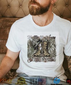 My Daddy Wears Combat Boots Father's Day Gift T Shirt