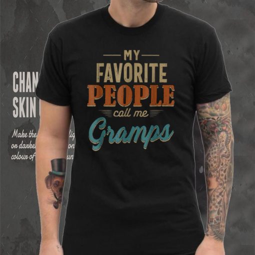 My Favorite People Call Me Gramps 60th Gift For Father’s Day T Shirt