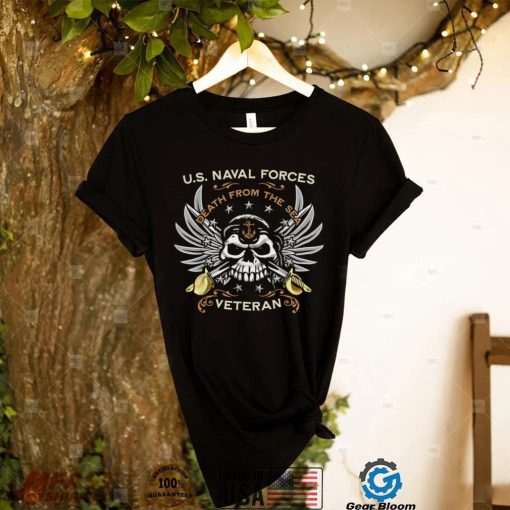 Naval Forces Veteran Death From The Sea Skull Design T Shirt