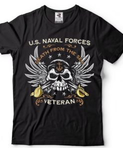 Naval Forces Veteran Death From The Sea Skull Design T Shirt