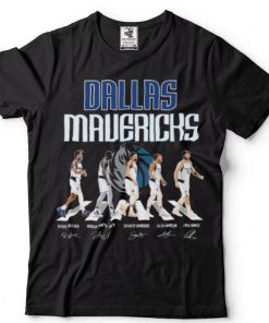 Official Dallas Mavericks Bullock and Finney Smith and Dinwiddie and Brunson and Doncic abbey road signatures shirt
