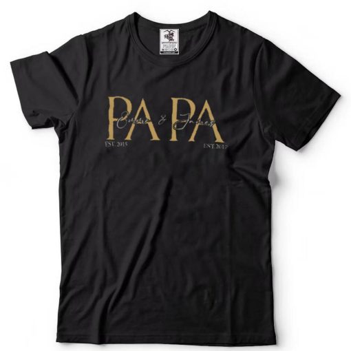 Papa Shirt, Personalized Papa Shirt
