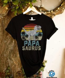 Papasaurus T Rex Dinosaur Papa Saurus Family Matching T Shirt