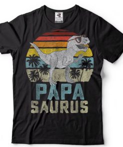 Papasaurus T Rex Dinosaur Papa Saurus Family Matching T Shirt