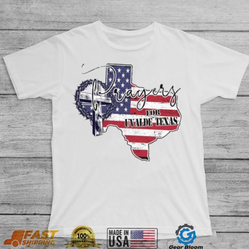 Prayers for Uvalde Texas Map, Thought and Prayers Policy and Change, Rip for Uvalde Tee Shirt