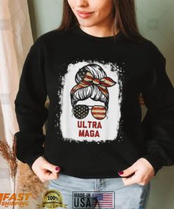 Pro Trump Ultra MAGA Messy Bun Distressed Shirt