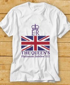 Queen Elizabeth II Platinum Jubilee 2022 british flag T shirt