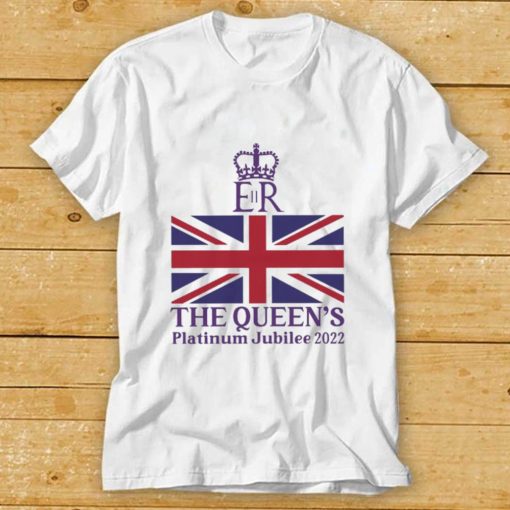 Queen Elizabeth II Platinum Jubilee 2022 british flag T shirt