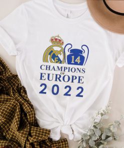 Real Madrid 14 Champions Of Europe 2022 shirt