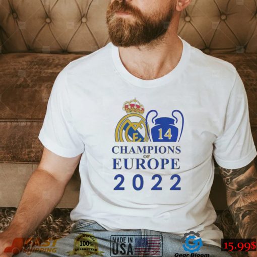 Real Madrid 14 Champions Of Europe 2022 shirt