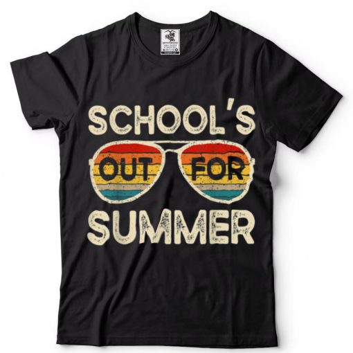 Retro Last Day Of School Schools Out For Summer Teacher T Shirt (2)