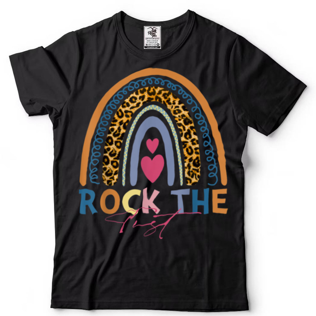 Rock The Test Test Day Teacher Testing Day Rainbow Teacher T Shirt