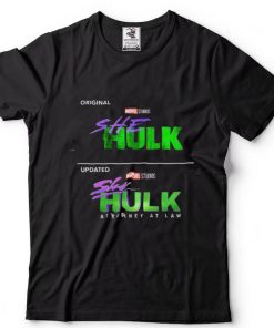 She Hulk Original Logo vs Updated Logo Marvel Studios Classic T Shirt