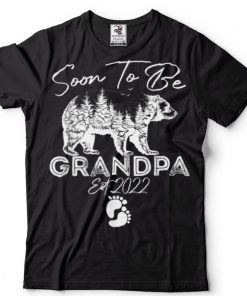 Soon To Be Grandpa 2022 Bear Father's Day First Time Dad T Shirt