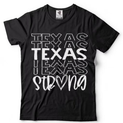 Texas Strong Messy Heart Shirt