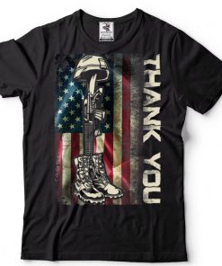 Thank You Army Memorial Day Partiotic Military Veteran Retro T Shirt