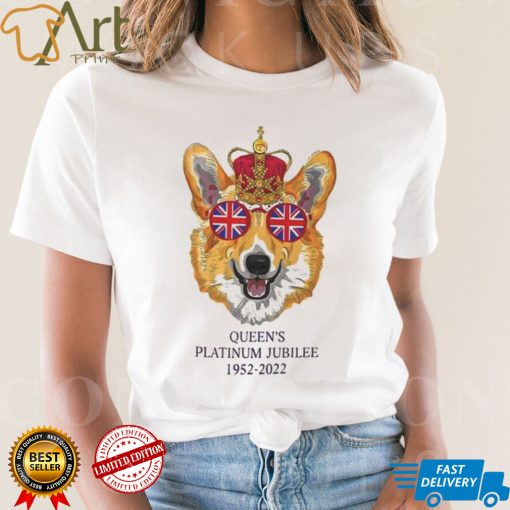 The Queens Platinum Jubilee 1952 2022 Corgi Union Jack T Shirt