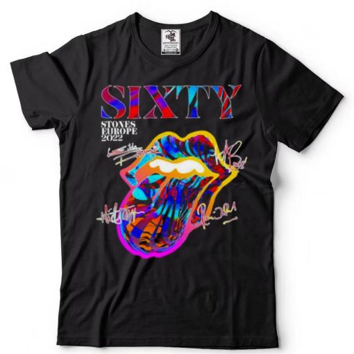The Rolling Stones Sixty Europe 2022 Tour 2 Sided T Shirt