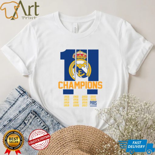 The Winners Of Champions League 2021 2022 Real Madrid T shirt