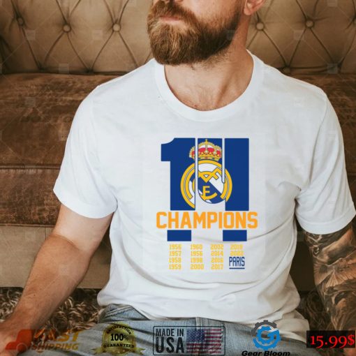 The Winners Of Champions League 2021 2022 Real Madrid T shirt