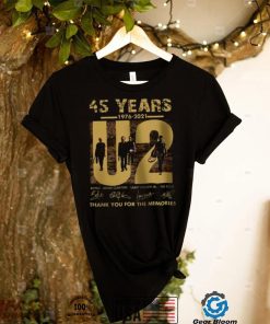 U2 Band 45 Years 1976 2021 Thank You For The Memories T Shirt