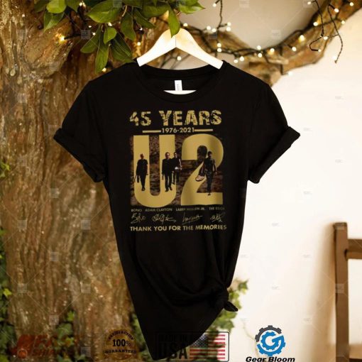 U2 Band 45 Years 1976 2021 Thank You For The Memories T Shirt