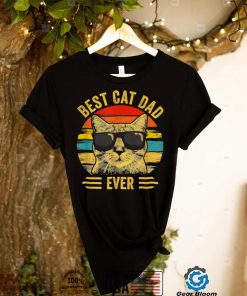 Vintage Best Cat Dad Ever T Shirt Cat Daddy Father’s Day T Shirt