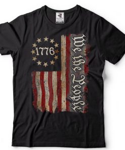 Vintage Old American Flag Patriotic 1776 We The People USA T Shirt