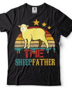 Vintage Retro The Sheepfather Funny Sheep Lover Father’s Day T Shirt
