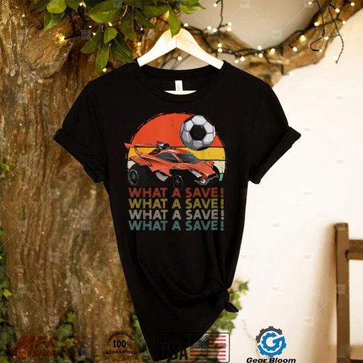 What a save Vintage Retro Rocket Soccer Car T Shirt