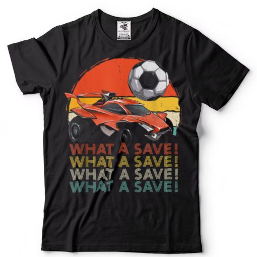 What a save Vintage Retro Rocket Soccer Car T Shirt