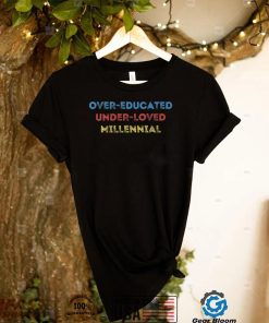Womens Over Educated Under Loved Millennial Feminist Pro Choice. V Neck T Shirt
