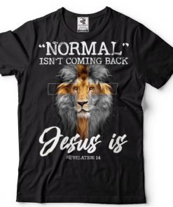 Womens normal isn't coming back but jesus is cross christian V Neck T Shirt