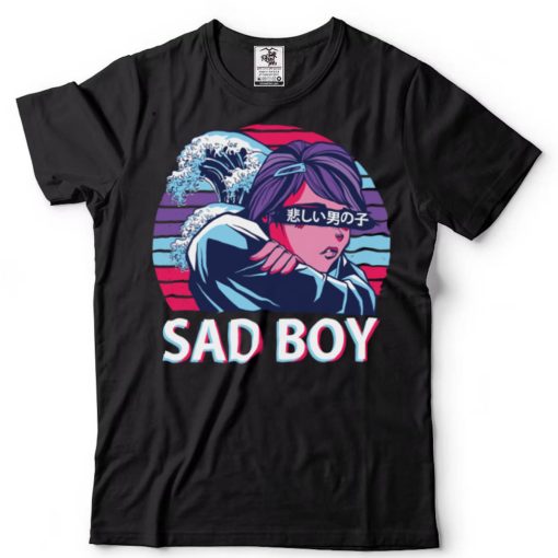 sad boy Vaporwave Aesthetic Japanese E girl Long Sleeve T Shirt