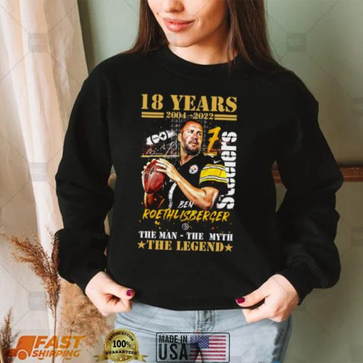 18 Years 2004 2022 Ben Roethlisberger Memories Shirt