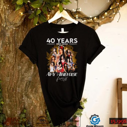 40 Years 1983 2023 Amy Winehouse Signatures Shirt