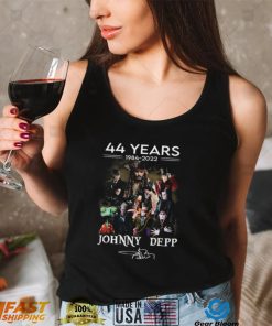 44 Years 1984 2022 Johnny Depp Signatures Shirt