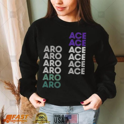 Aceoftrades retro aroace pride rain daniels aroace shirt