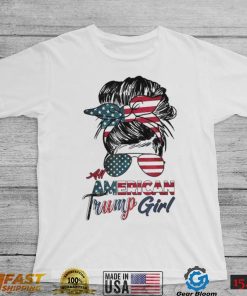 All American Trump girl American flag july 4th patriot republican shirt